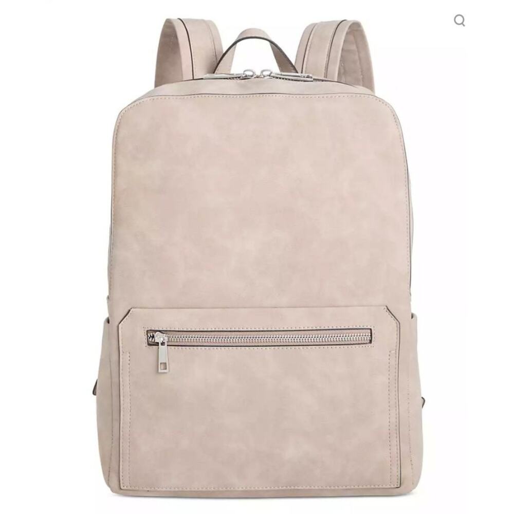 Alfani NWT Light Taupe Faux Suede Backpack $99 Retail
